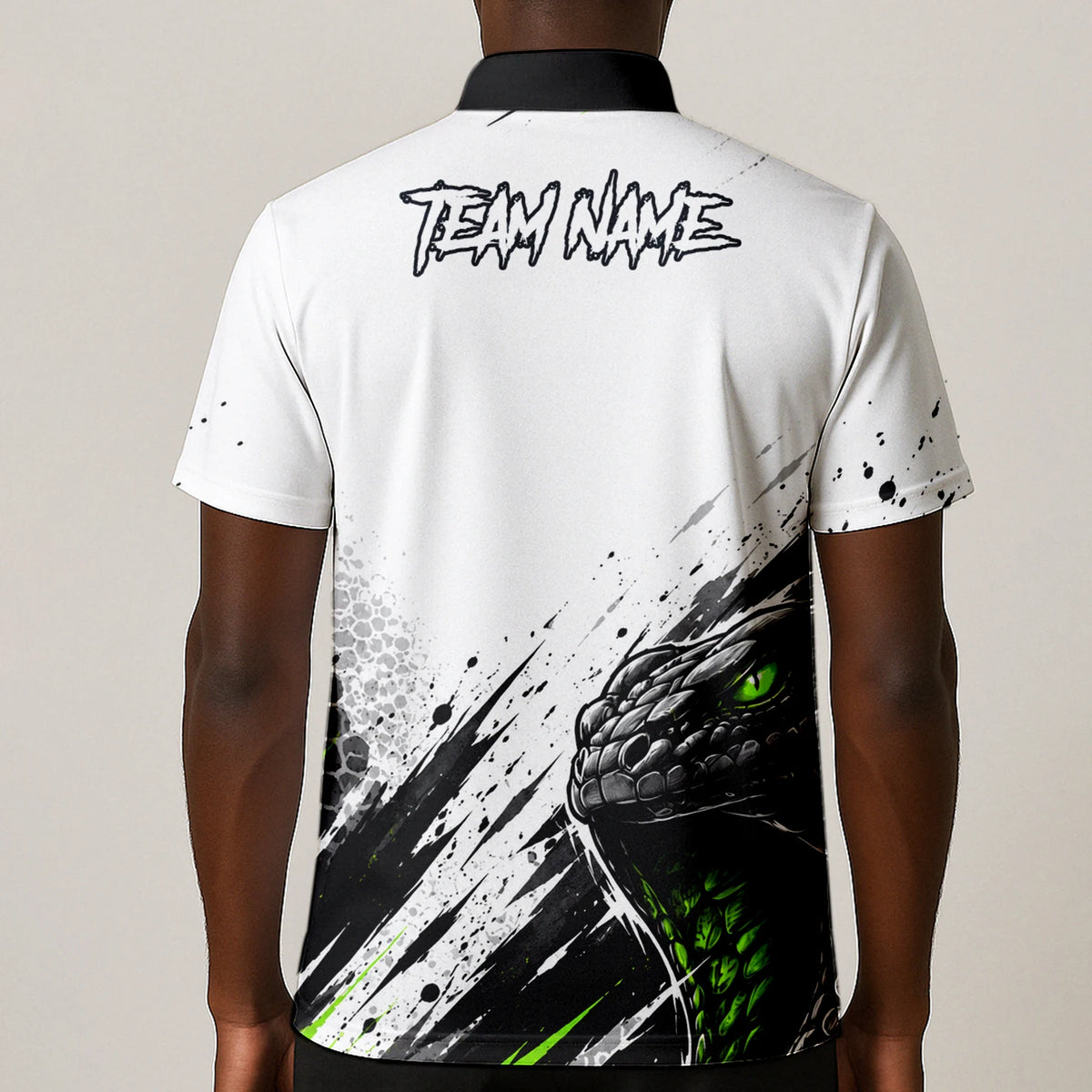 Personalised White Black Green Cobra Darts Shirt For Men Y070