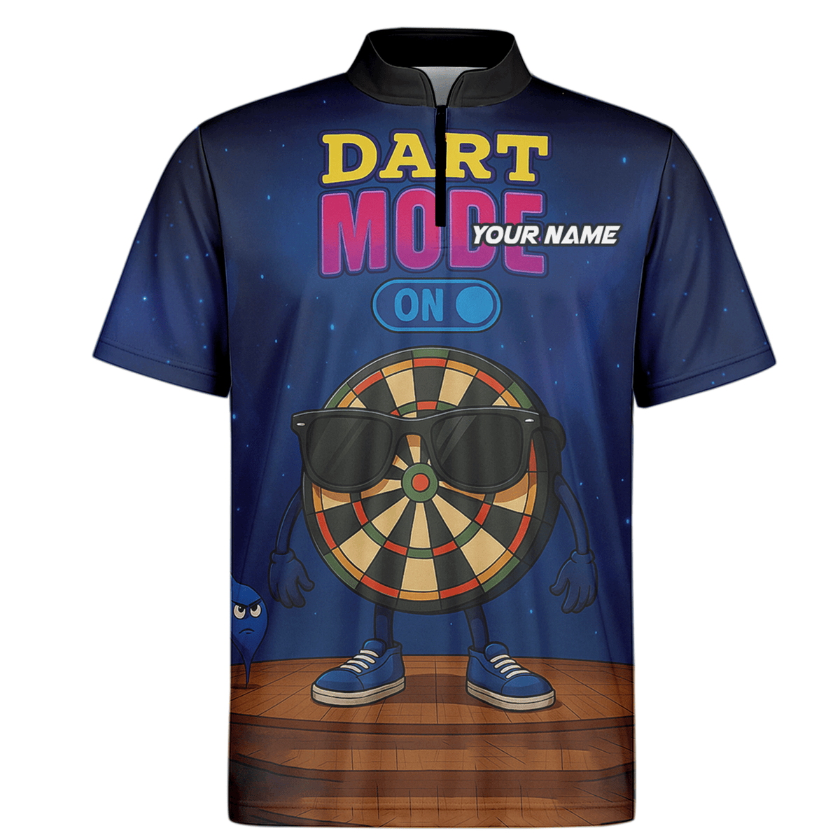 Personalized Dart Mode On Funny Dartboard Polo Shirt Navy Blue For Men G6020 additional image 6