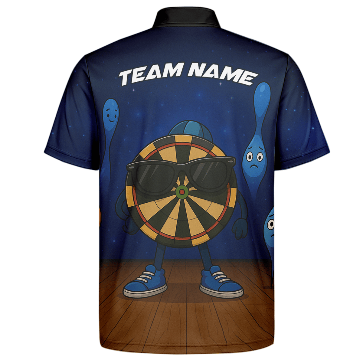 Personalized Dart Mode On Funny Dartboard Polo Shirt Navy Blue For Men G6020 additional image 7