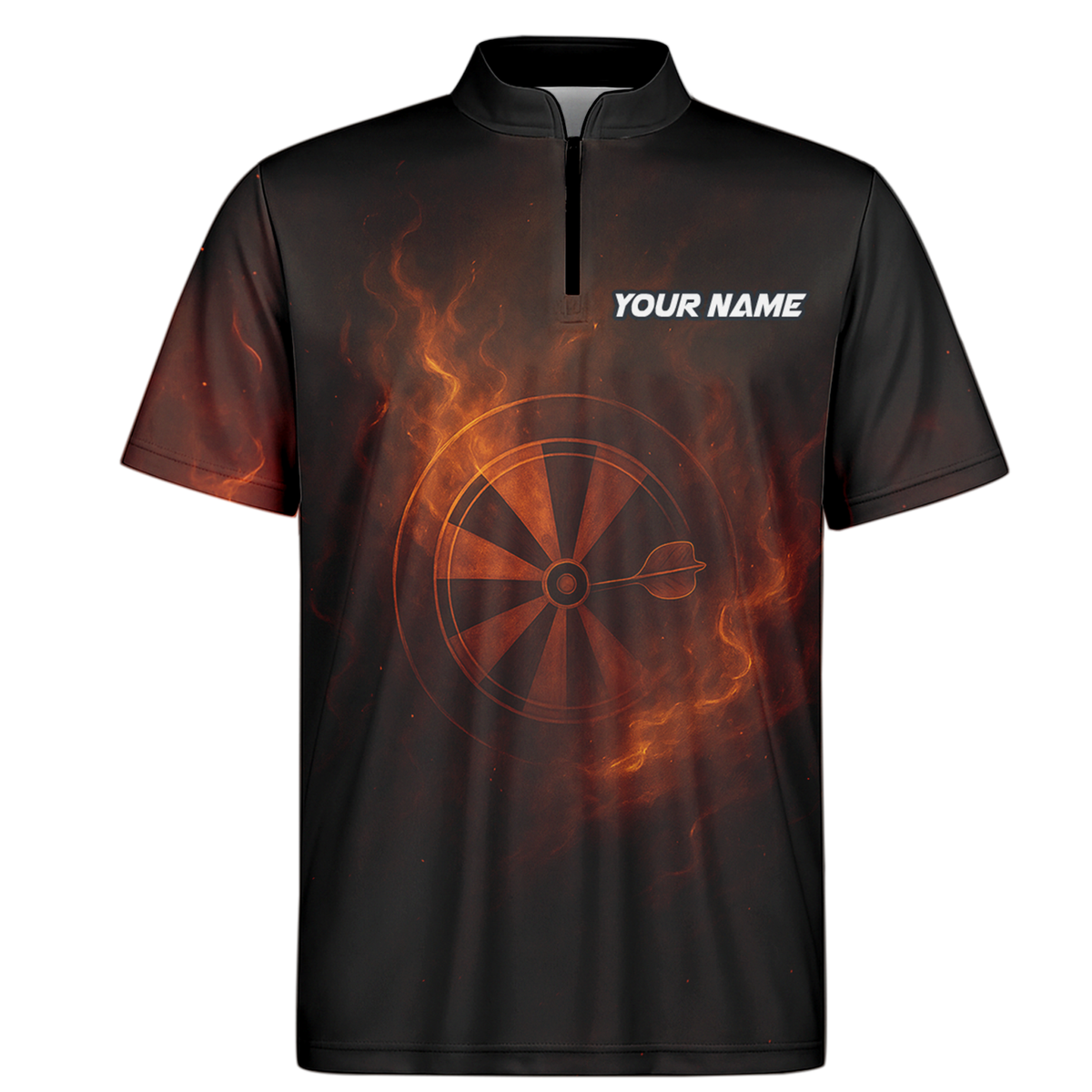 Personalized Fire Tiger Dart Jersey Custom Name Team Black additional image 6