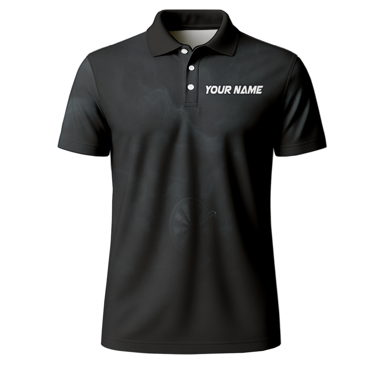 Personalized Black Kraken Octopus Dart Polo Shirt additional image 2
