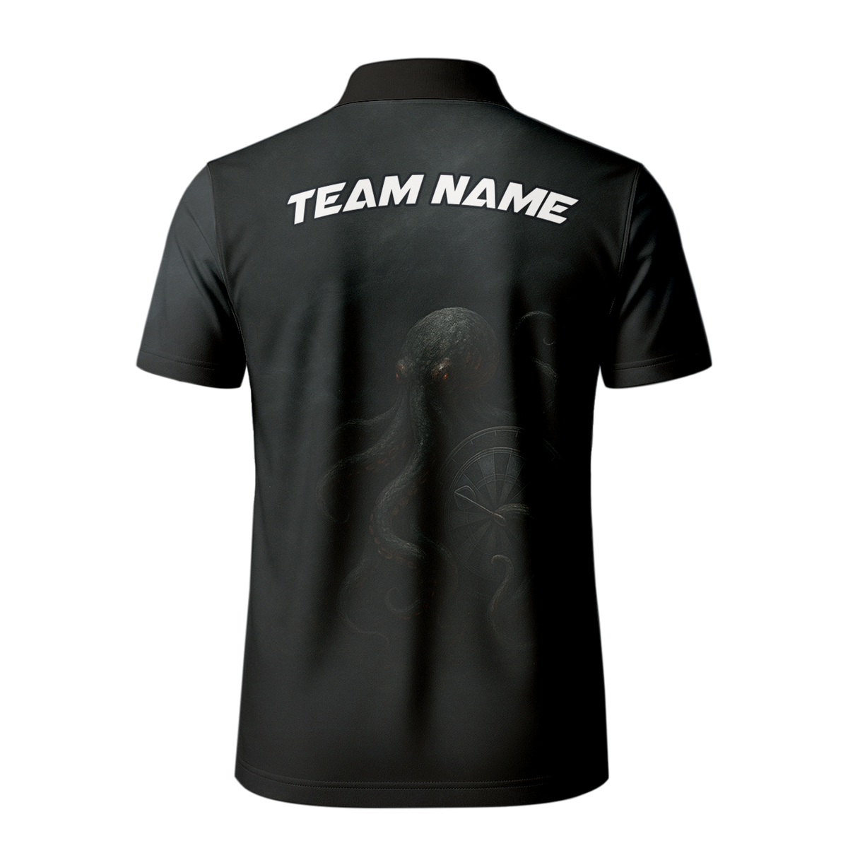 Personalized Black Kraken Octopus Dart Polo Shirt additional image 3