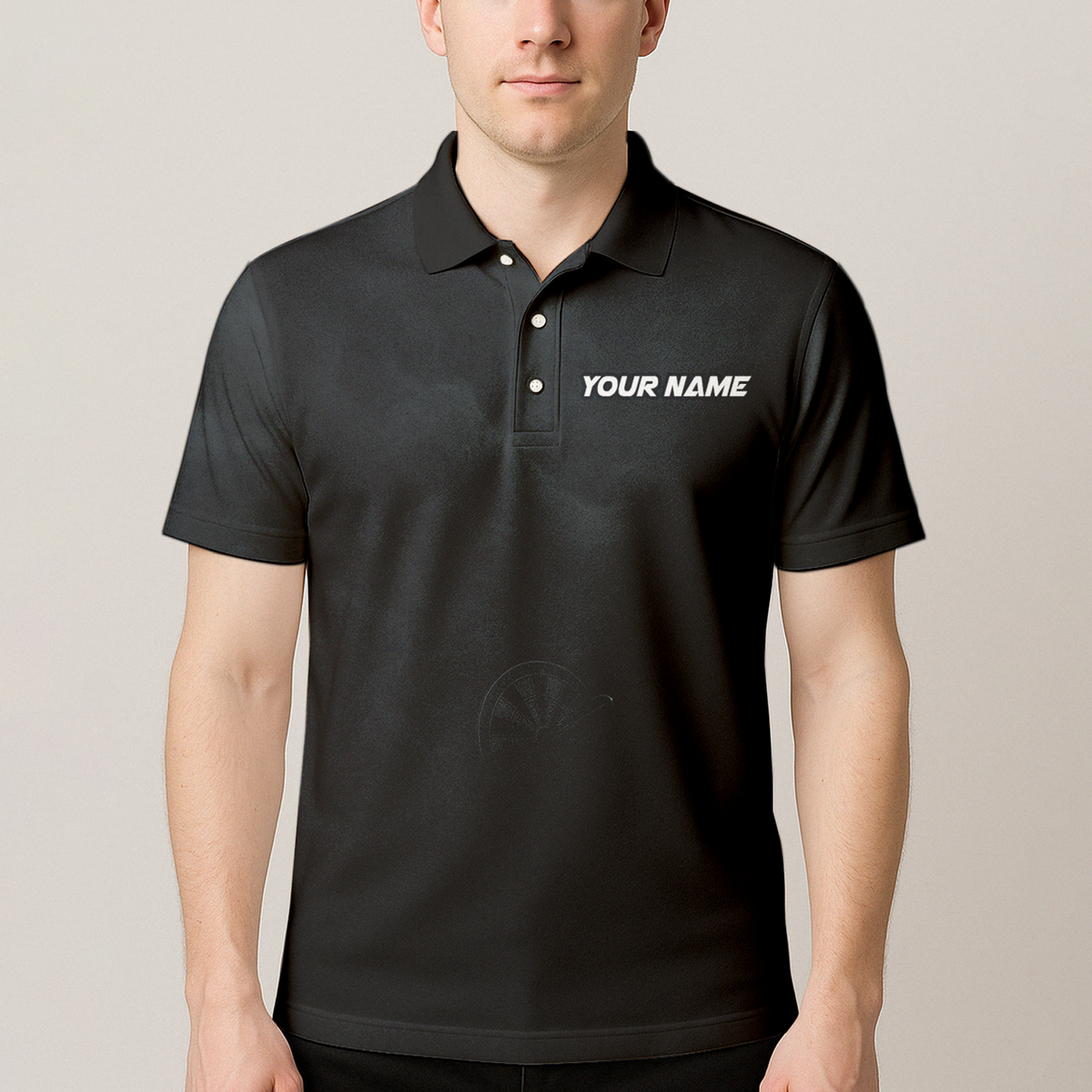 Personalized Black Kraken Octopus Dart Polo Shirt additional image 4