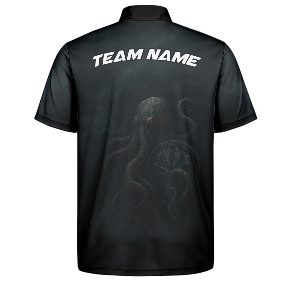 Personalized Black Kraken Octopus Dart Polo Shirt additional image 7