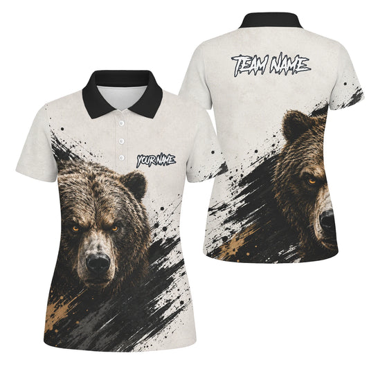 Personalised White Black Brown Bear Darts Shirt For Women F926
