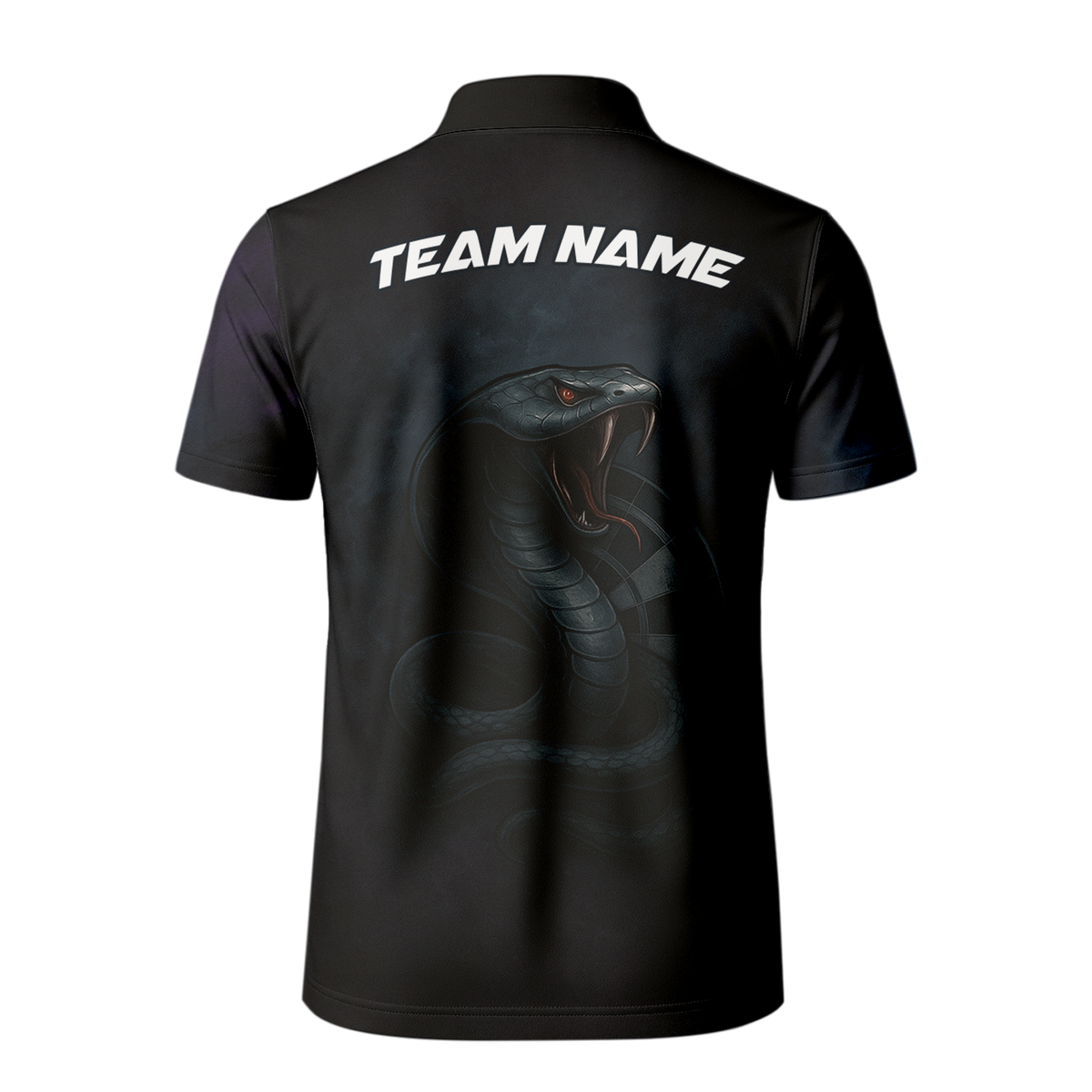 Personalized Cobra Snake Dart Jersey Polo Shirt Black additional image 3