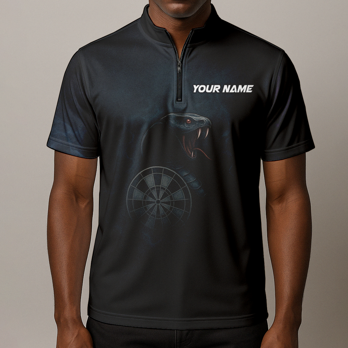 Personalized Cobra Snake Dart Jersey Polo Shirt Black additional image 8