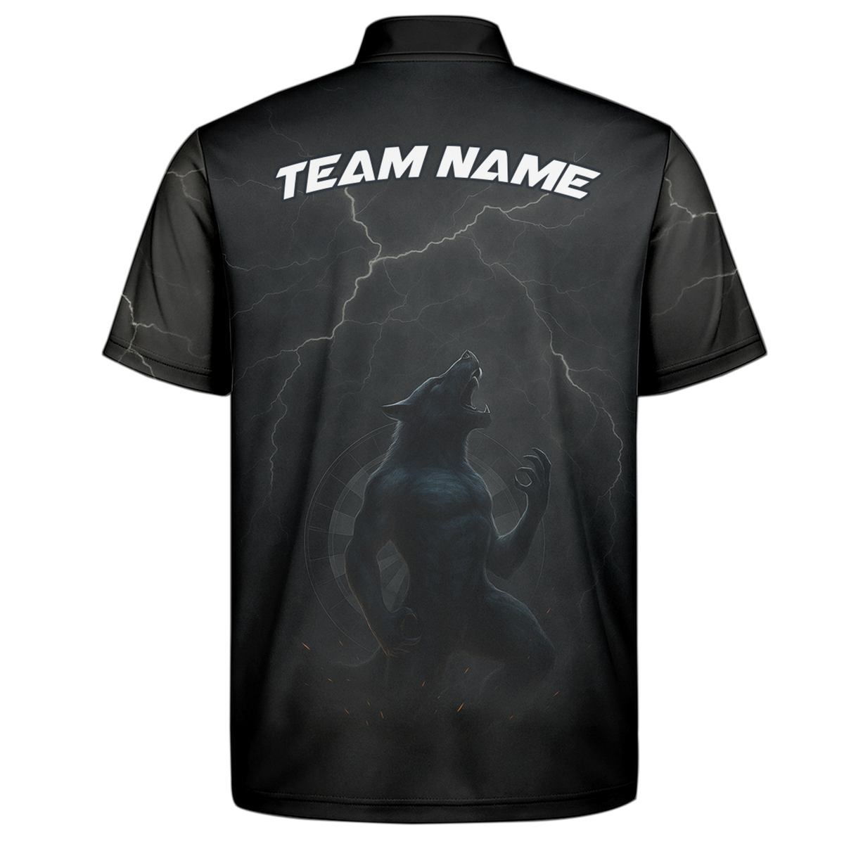Personalized Dark Wolf Lightning Darts Shirt Polo additional image 7