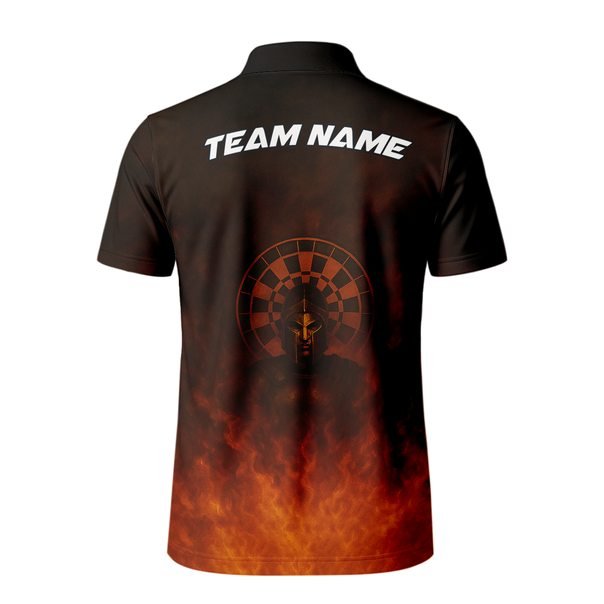 Personalized Spartan Fire Darts Polo Shirt Black Red additional image 3