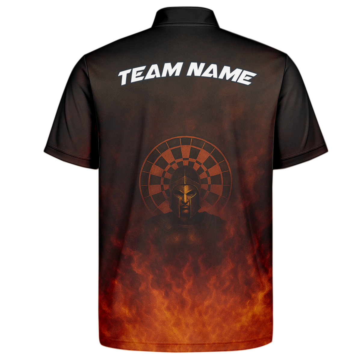 Personalized Spartan Fire Darts Polo Shirt Black Red additional image 7