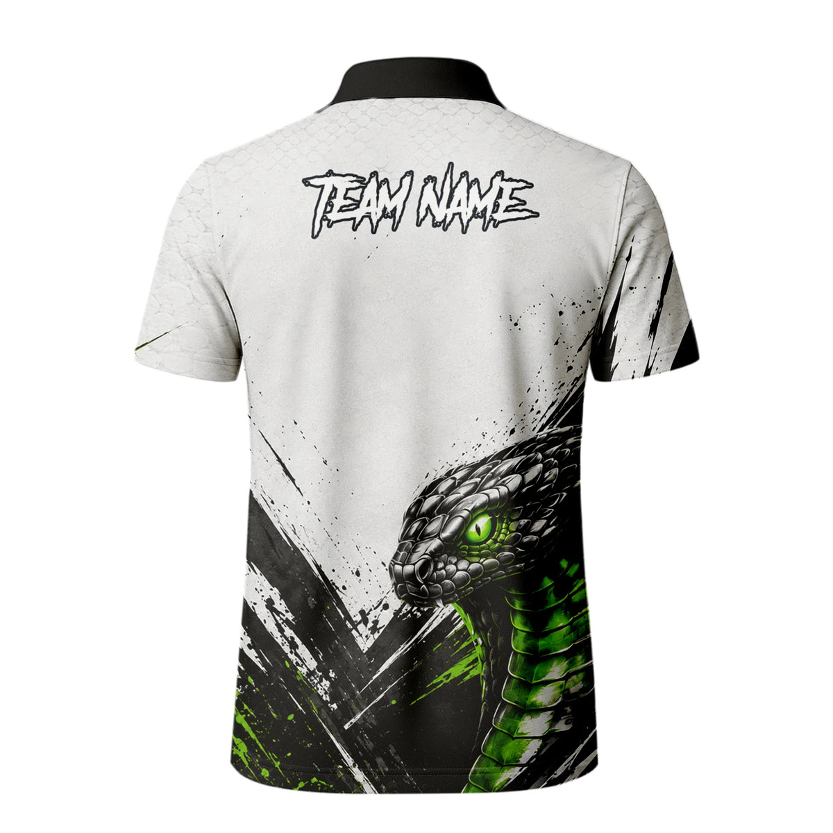 Personalised White Black Green Cobra Darts Shirt For Men A017