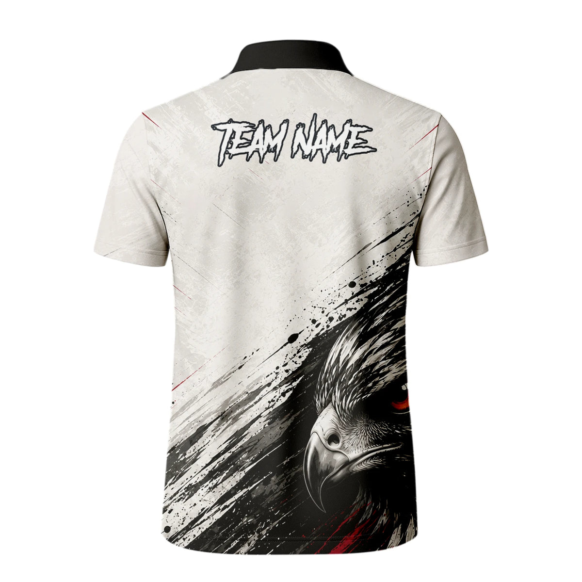 Personalised White Black Red Eagle Darts Shirt For Men Z577