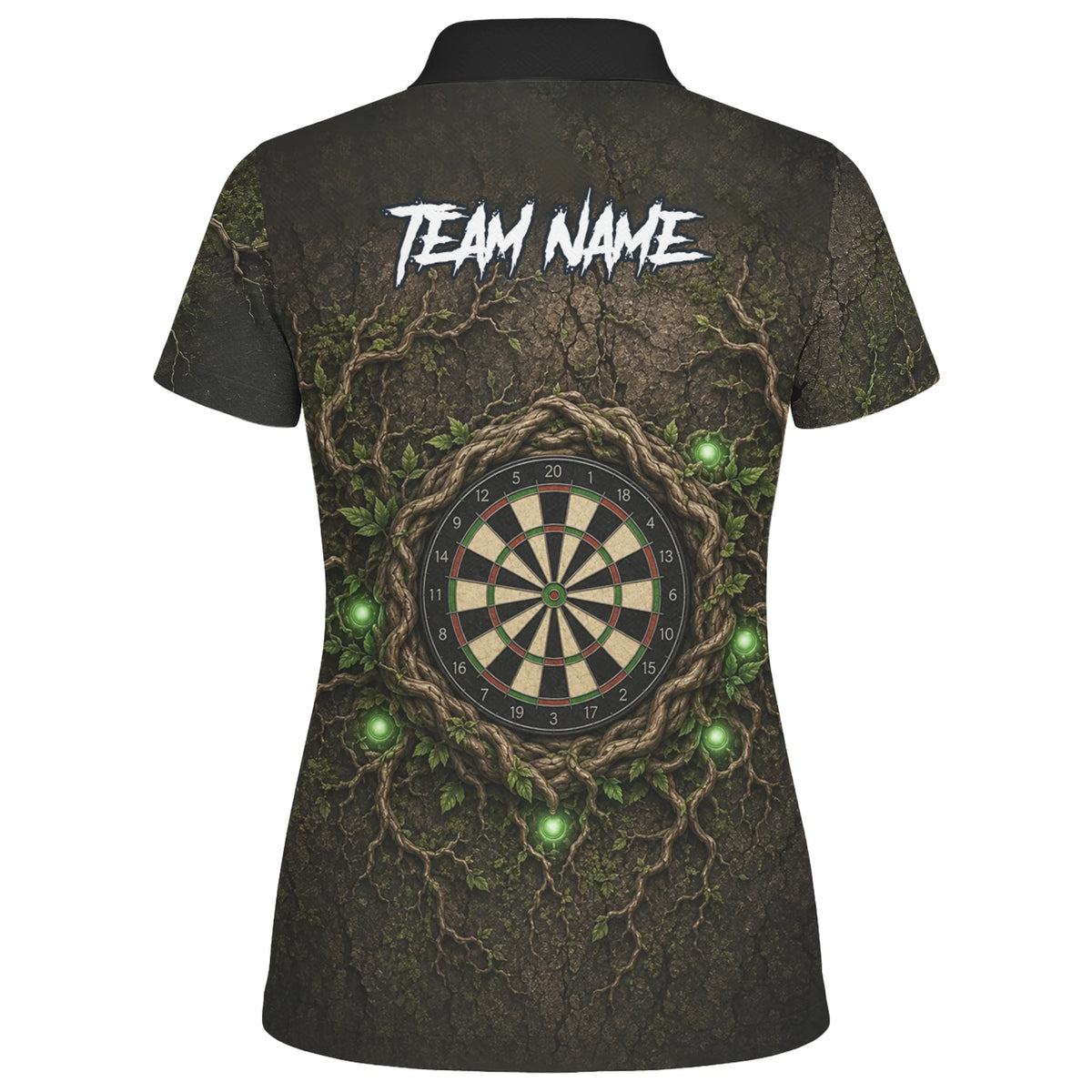 Personalised Dark Green Tree Ent Dartboard Darts Shirt For Women C913