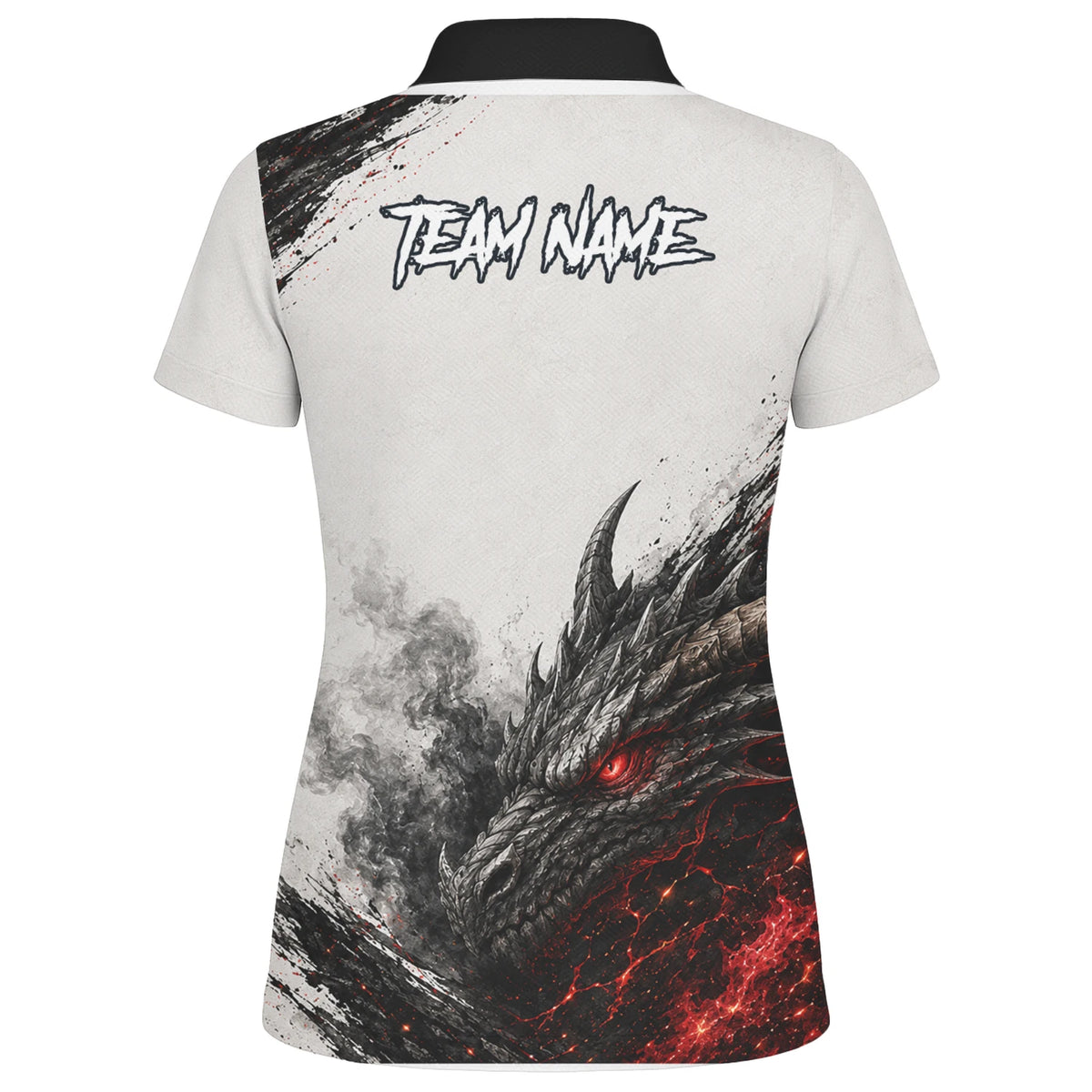 Personalised White Black Red Dragon Darts Shirt For Women Z061