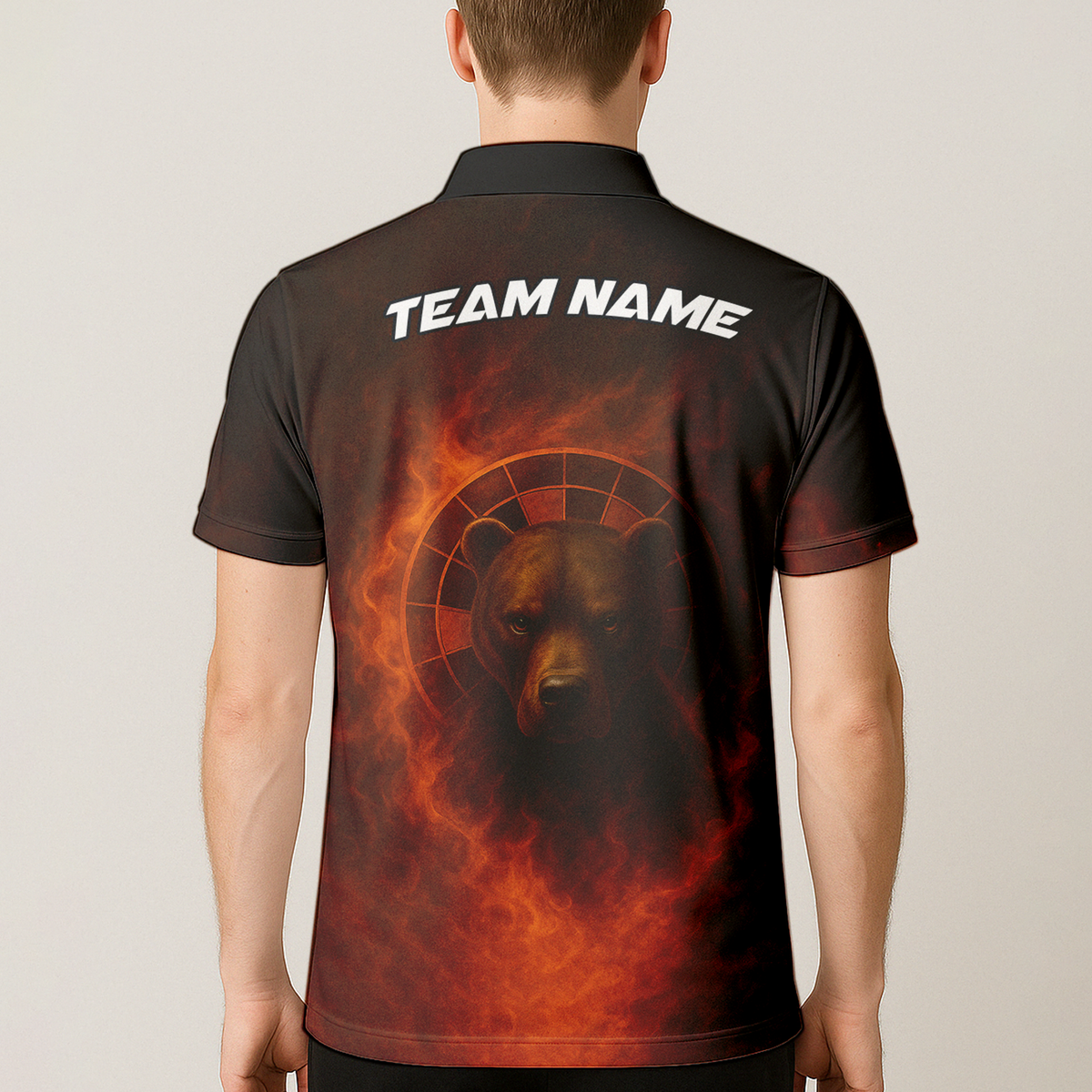 Personalized Pit Bull Fire Flame Dart Shirt Polo Custom Name additional image 5