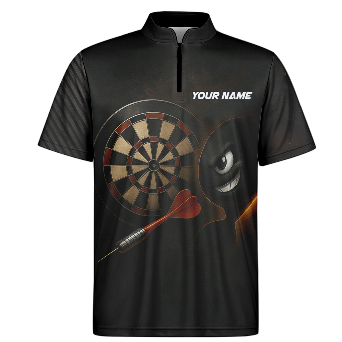 Personalized Dart Bomb Fire Explosion Black Dart Jersey Polo Shirt additional image 6