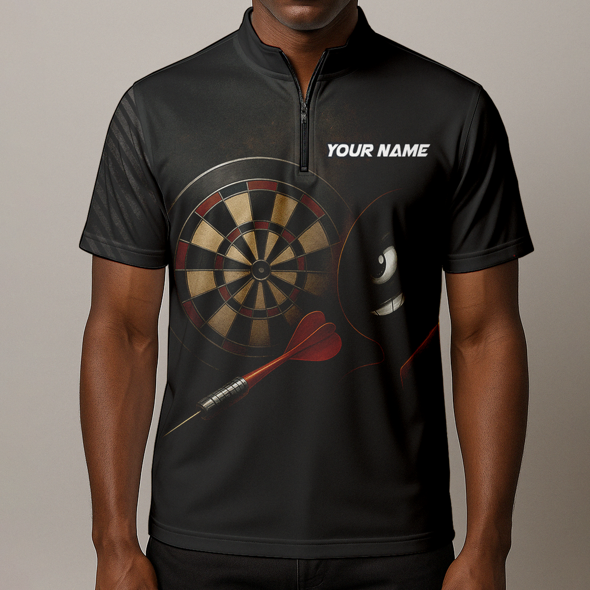 Personalized Dart Bomb Fire Explosion Black Dart Jersey Polo Shirt additional image 8