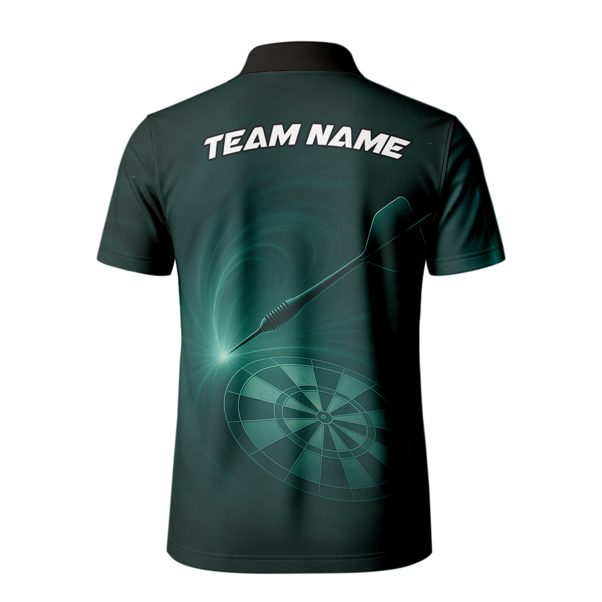 Personalized Dart Polo Shirt Dark Green Target Design Custom Name Team additional image 3