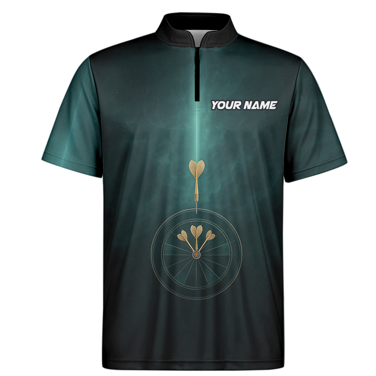 Personalized Dart Polo Shirt Dark Green Target Design Custom Name Team additional image 6