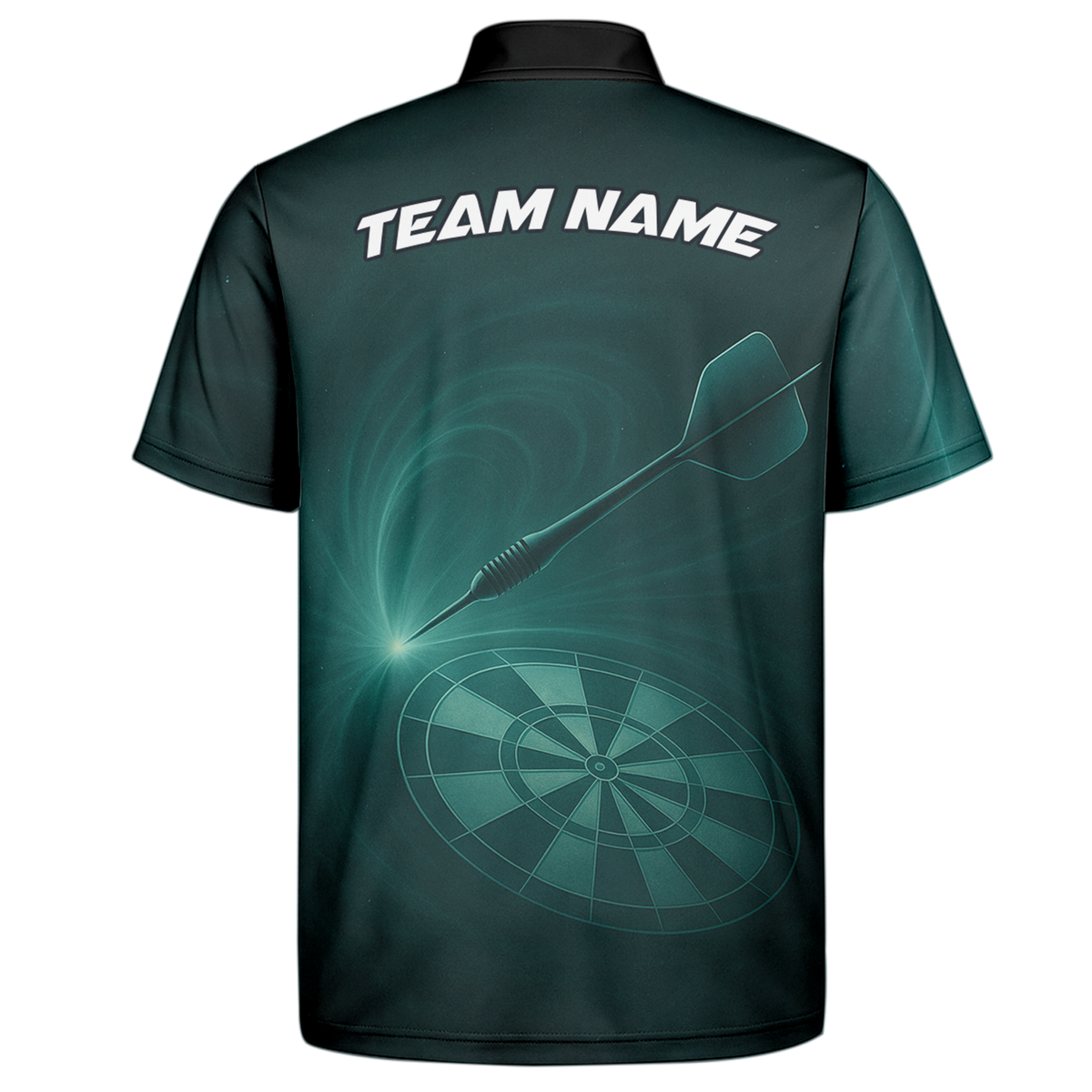 Personalized Dart Polo Shirt Dark Green Target Design Custom Name Team additional image 7