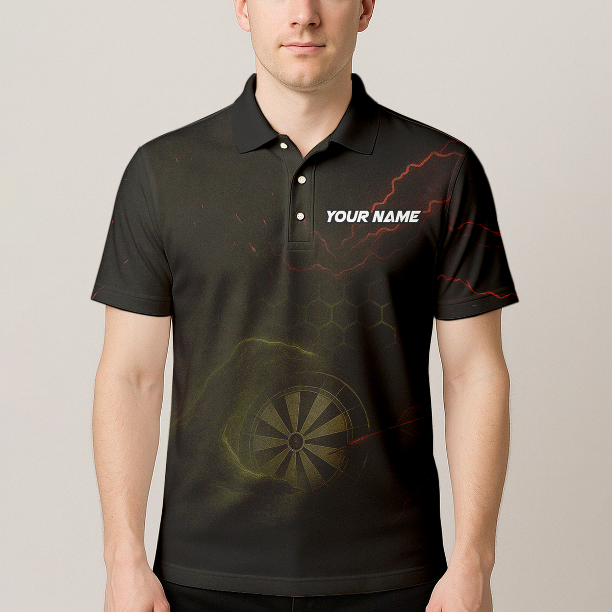 Personalized Viking Skull Dark Darts Jersey Polo Shirt Custom Name Team additional image 4