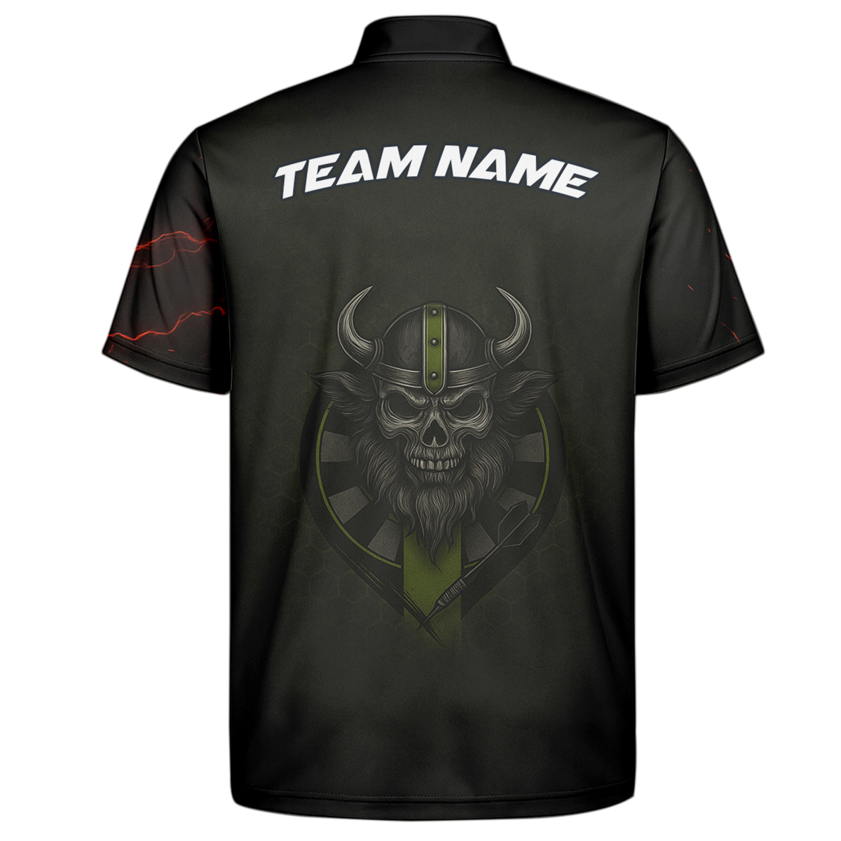 Personalized Viking Skull Dark Darts Jersey Polo Shirt Custom Name Team additional image 7