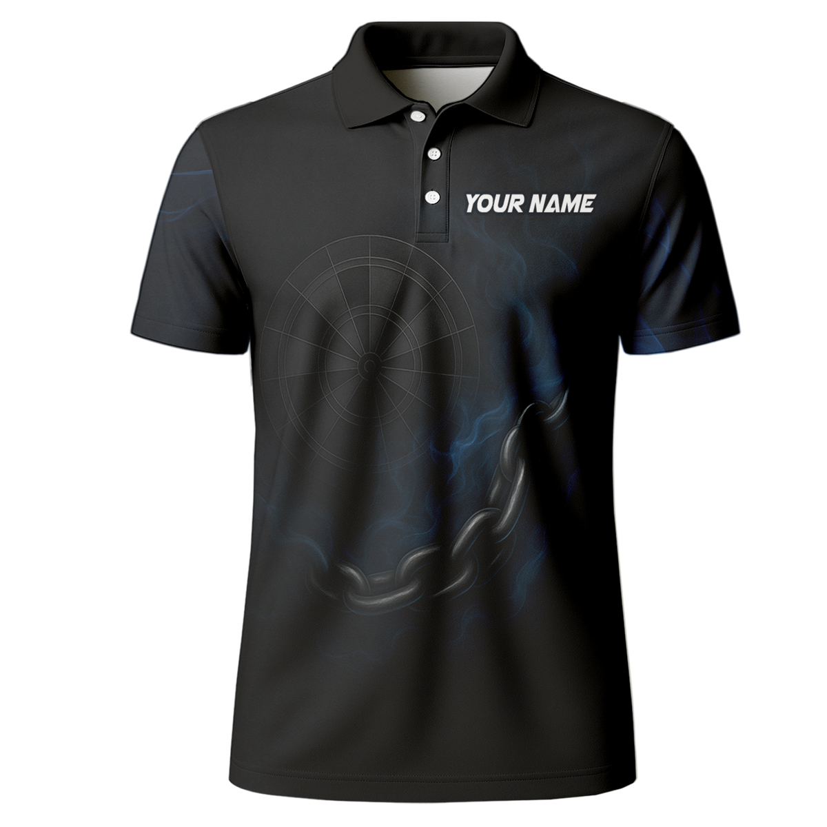 Personalized Scorpion Black Blue Darts Jersey Shirt Polo additional image 2