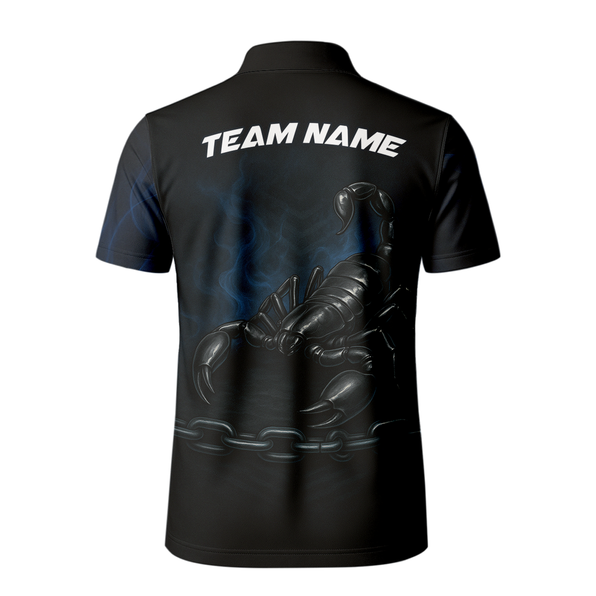 Personalized Scorpion Black Blue Darts Jersey Shirt Polo additional image 3