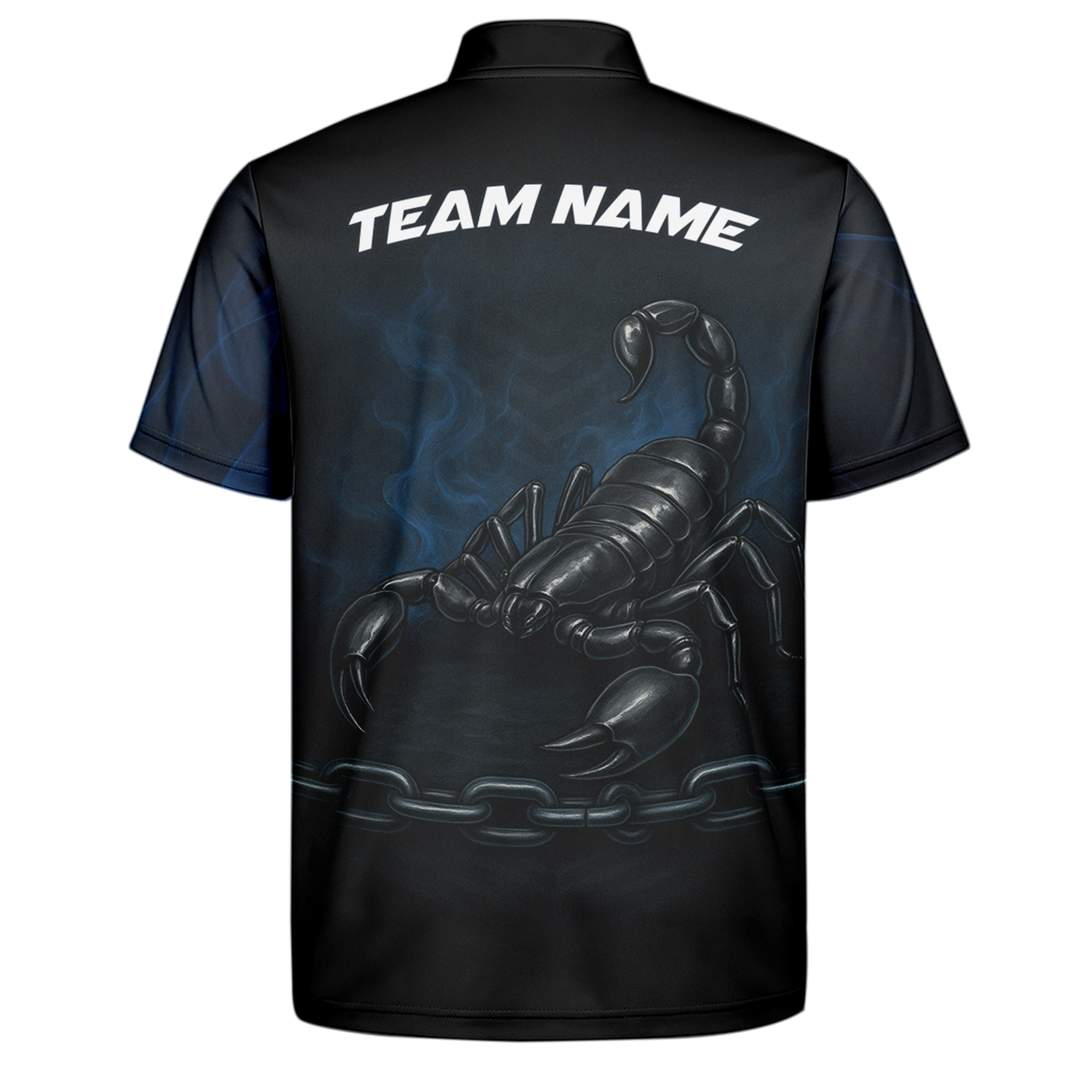 Personalized Scorpion Black Blue Darts Jersey Shirt Polo additional image 7
