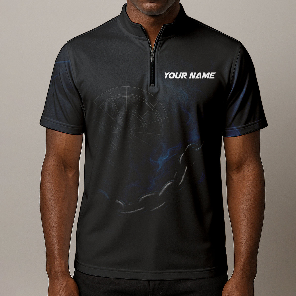 Personalized Scorpion Black Blue Darts Jersey Shirt Polo additional image 8