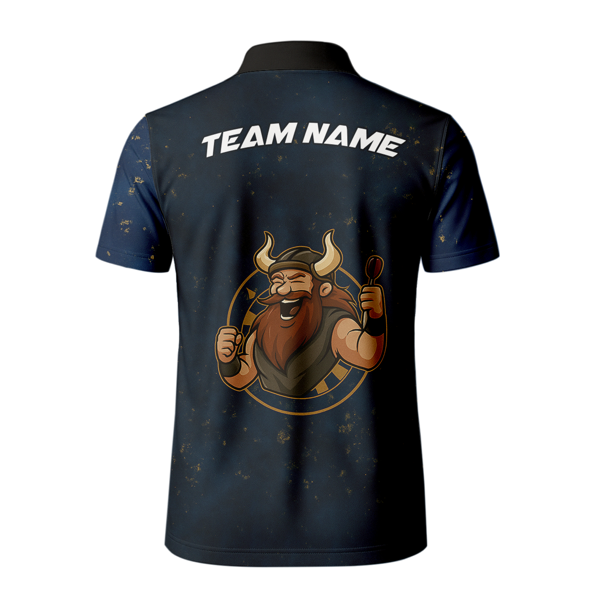 Personalized Men's Viking Dart Polo Shirt Navy Blue additional image 3