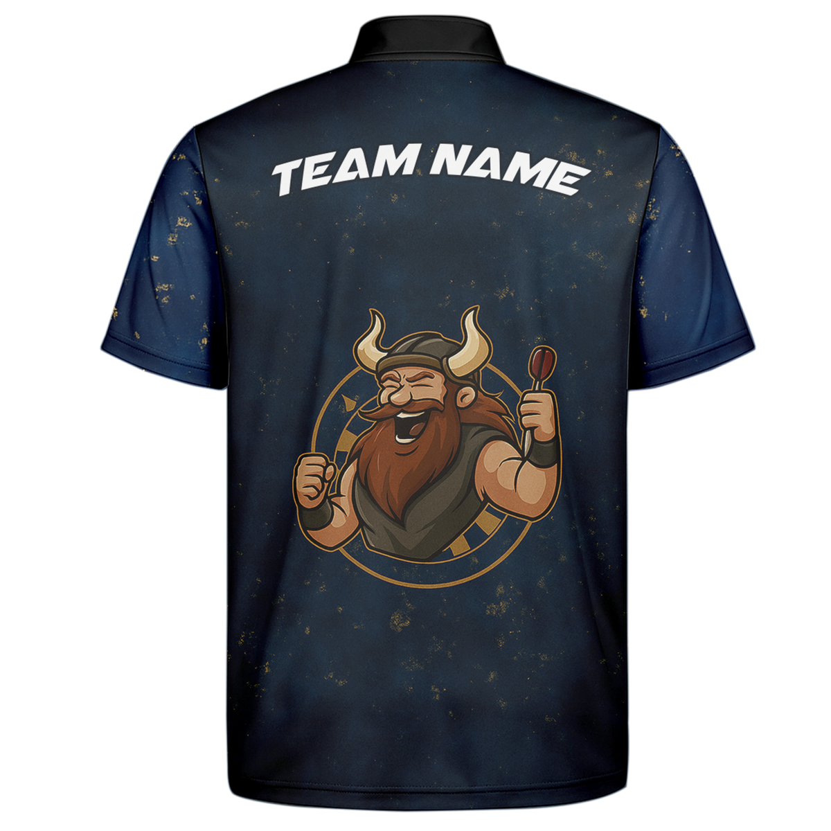 Personalized Men's Viking Dart Polo Shirt Navy Blue additional image 7