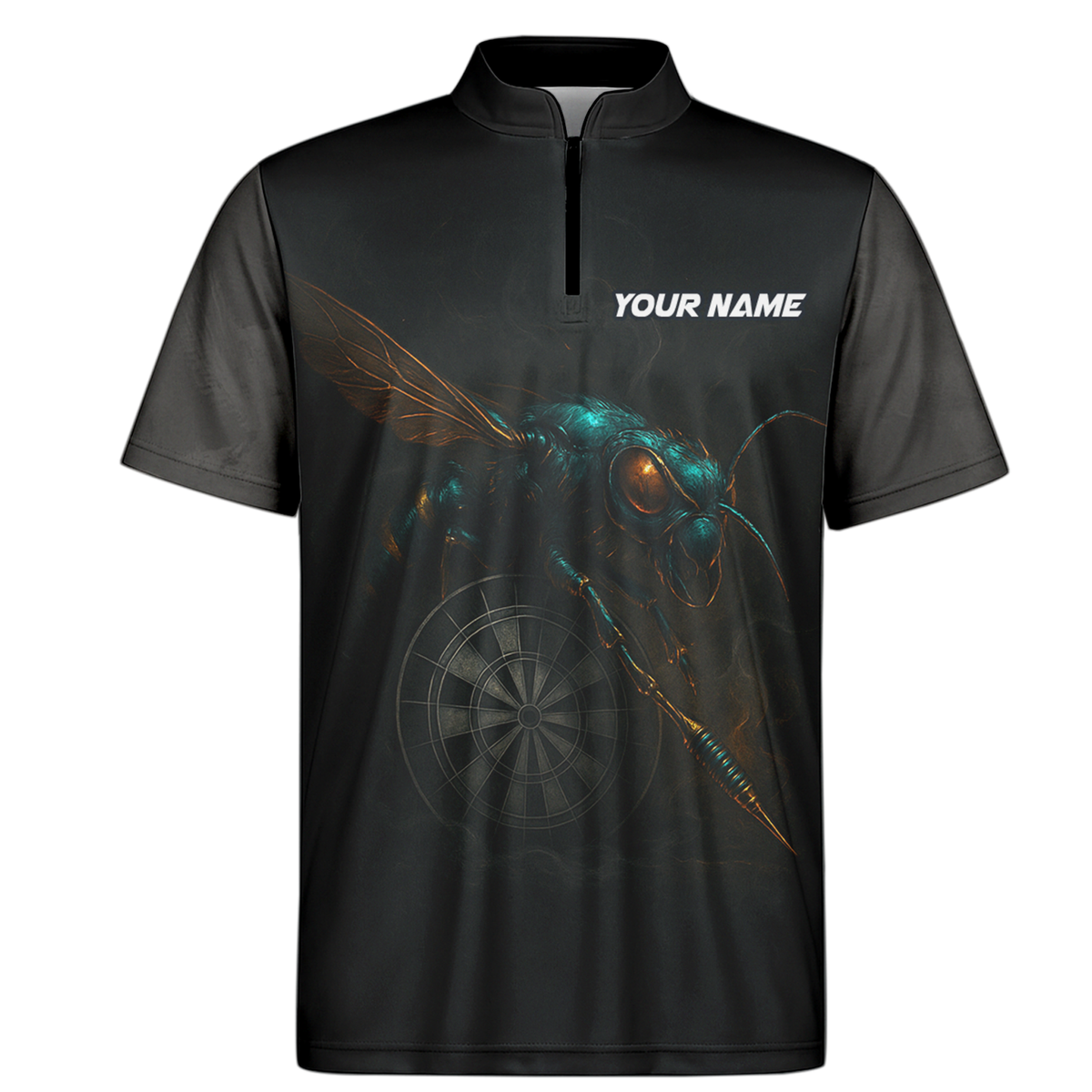 Personalized Black Wasp Dart Polo Shirt Custom Name Team additional image 6