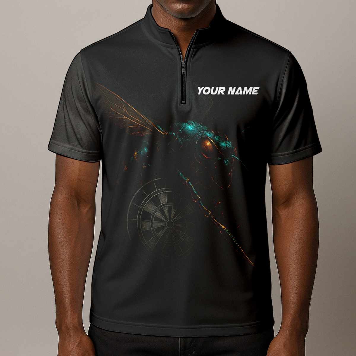 Personalized Black Wasp Dart Polo Shirt Custom Name Team additional image 8