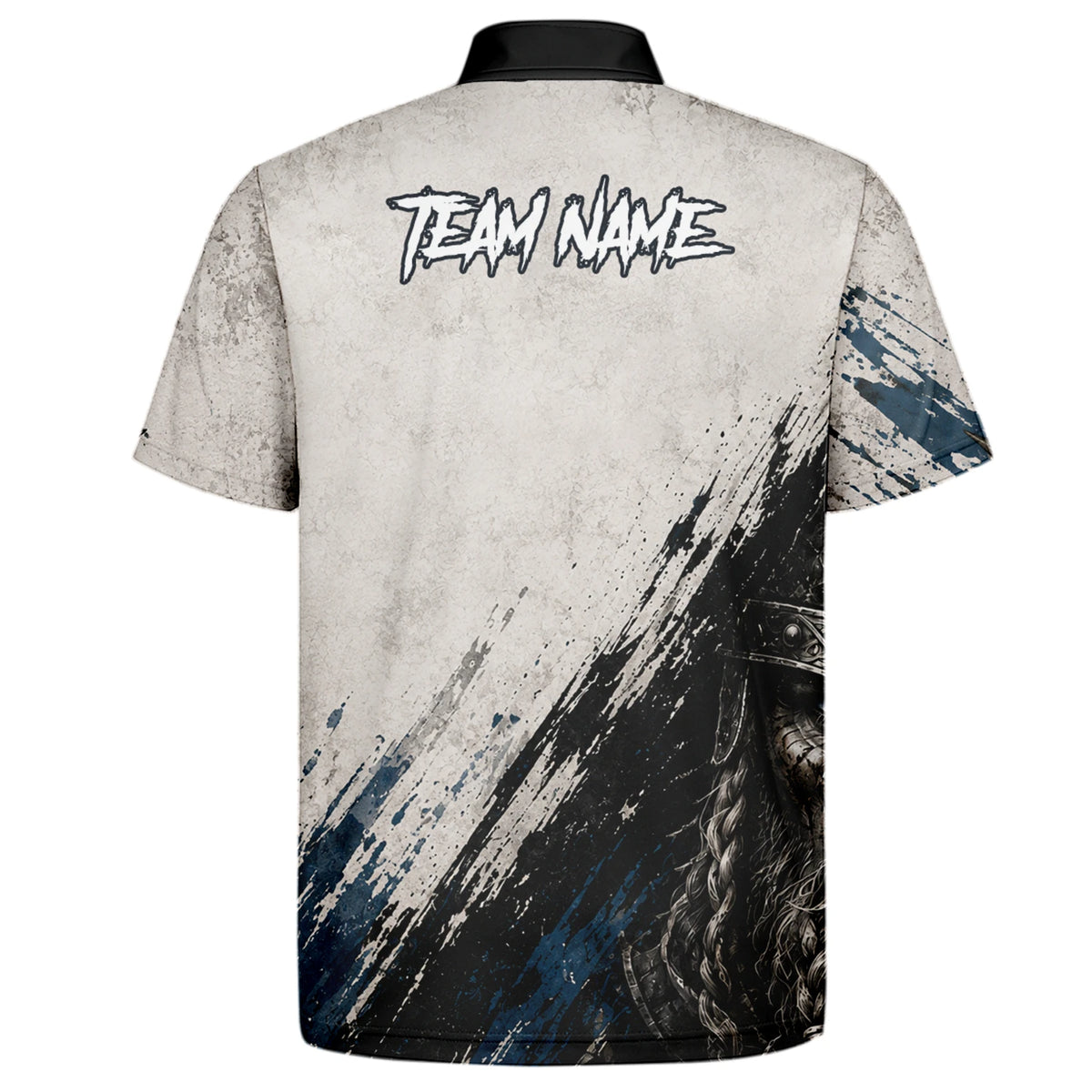 Personalised White Black Blue Viking Darts Shirt For Men U843