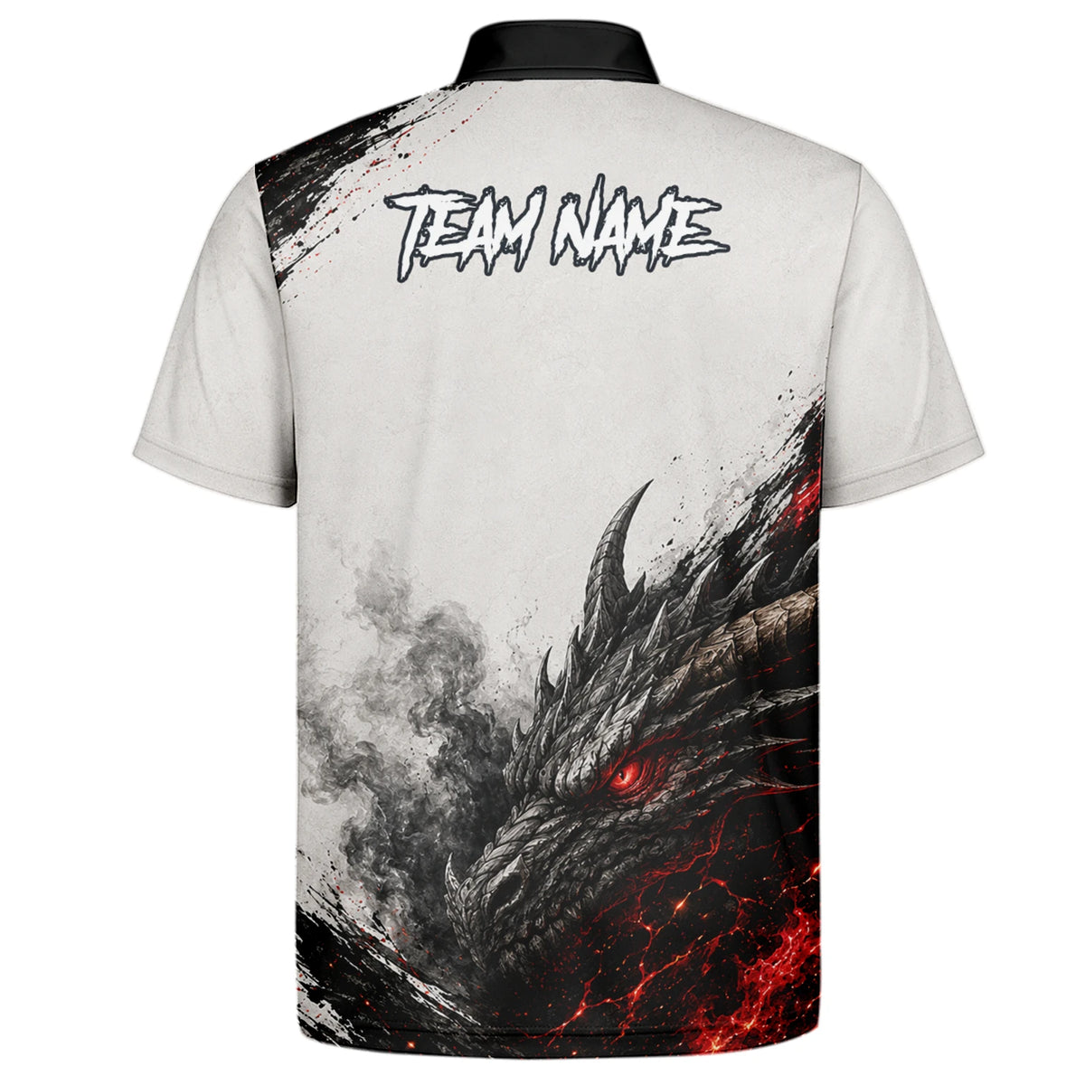Personalised White Black Red Dragon Darts Shirt For Men Z061