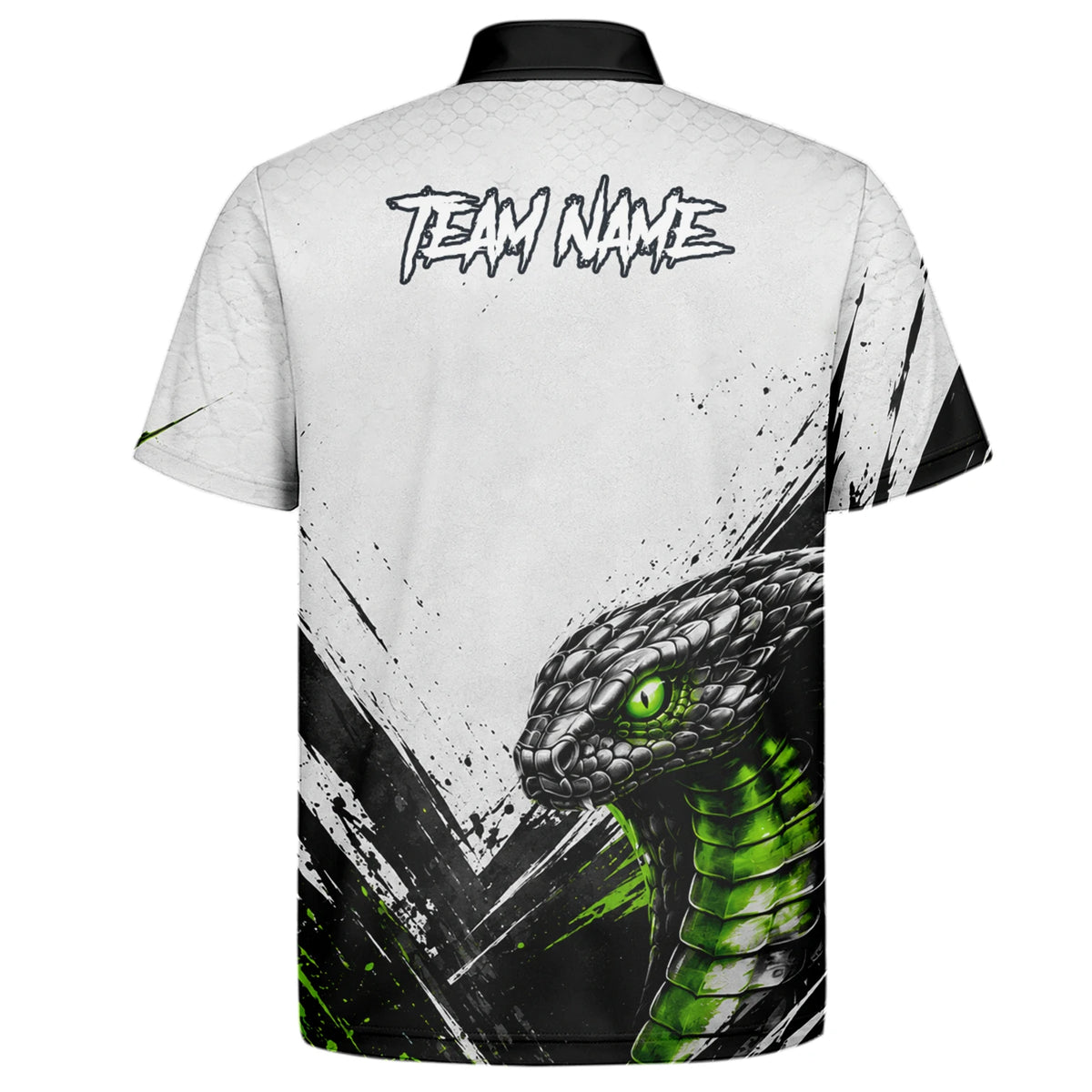 Personalised White Black Green Cobra Darts Shirt For Men A017