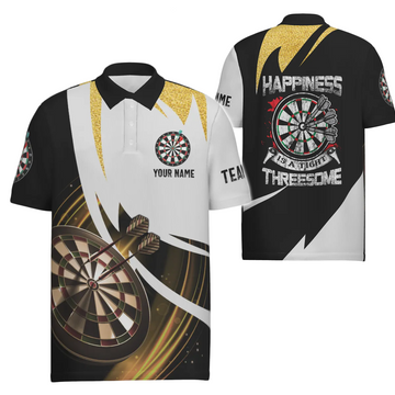 Dartpoloshirt voor heren - Geluk is een roos! Dartteamshirt voor heren G613
