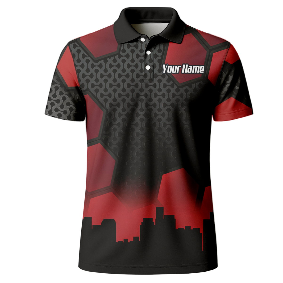 Personalised Hitman Agent Dart Jersey Red Black Polo and Zipper For Men Z5895