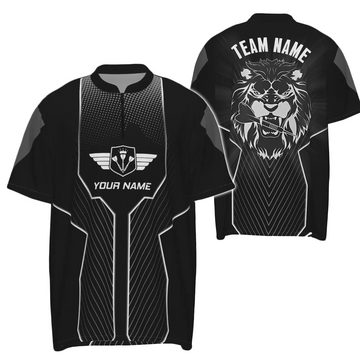 Black Men's Dart Shirt with Custom Design, Cool Dart Team Jersey, Dart Gift Z753
