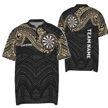 Champion Tribal Darts 1/4 Zip Shirt for Men - Premium Dart Shirt for a Winning Game - Dart Jerseys E194