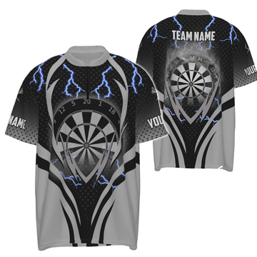 Men's Dart Shirt with Quarter Zip, Cool Dart Shirt for Men, Dart Jersey S366