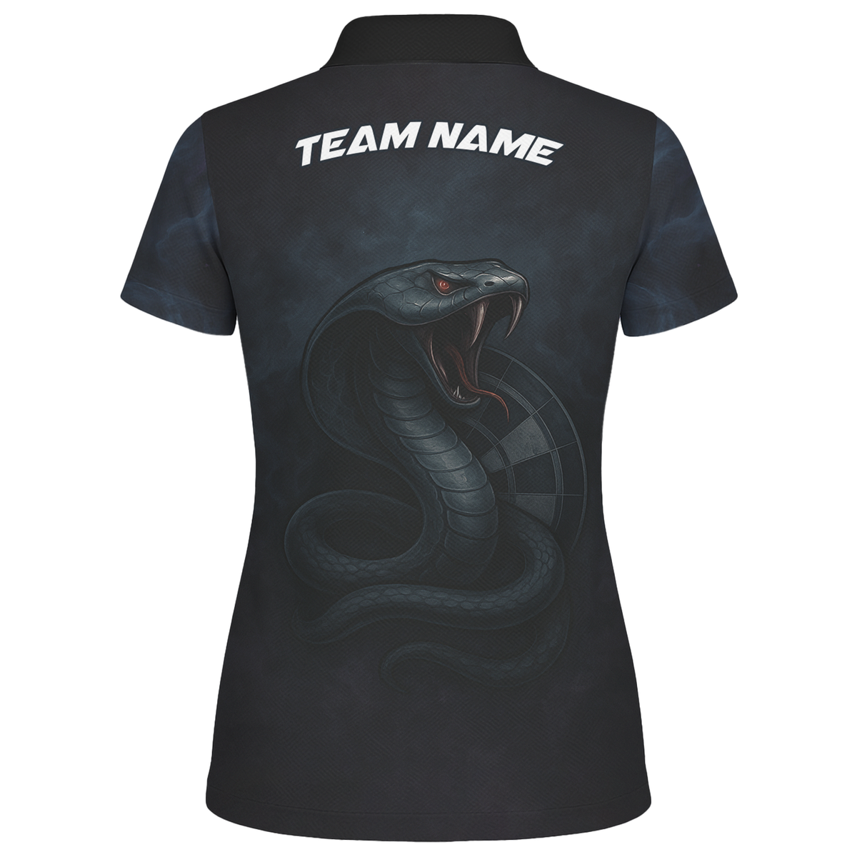 Personalized Cobra Snake Dart Jersey Polo Shirt Black For Women U6415 additional image 2