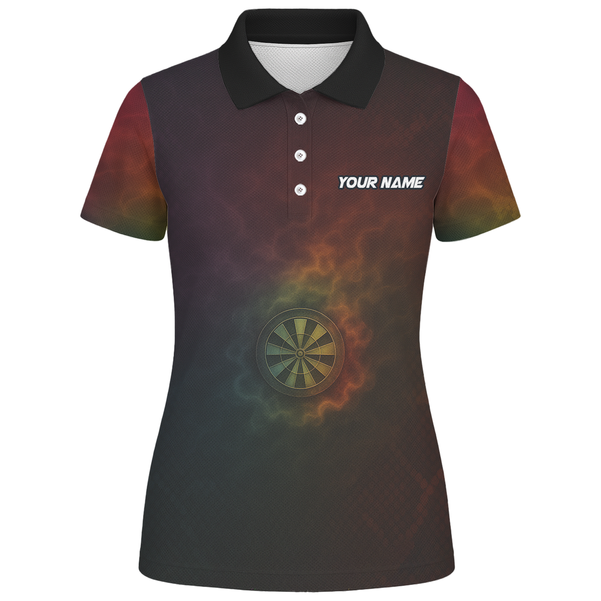 Personalized Dart Jersey Custom Snake Fire Dartboard Black Red Gold For Women K8845 additional image 1