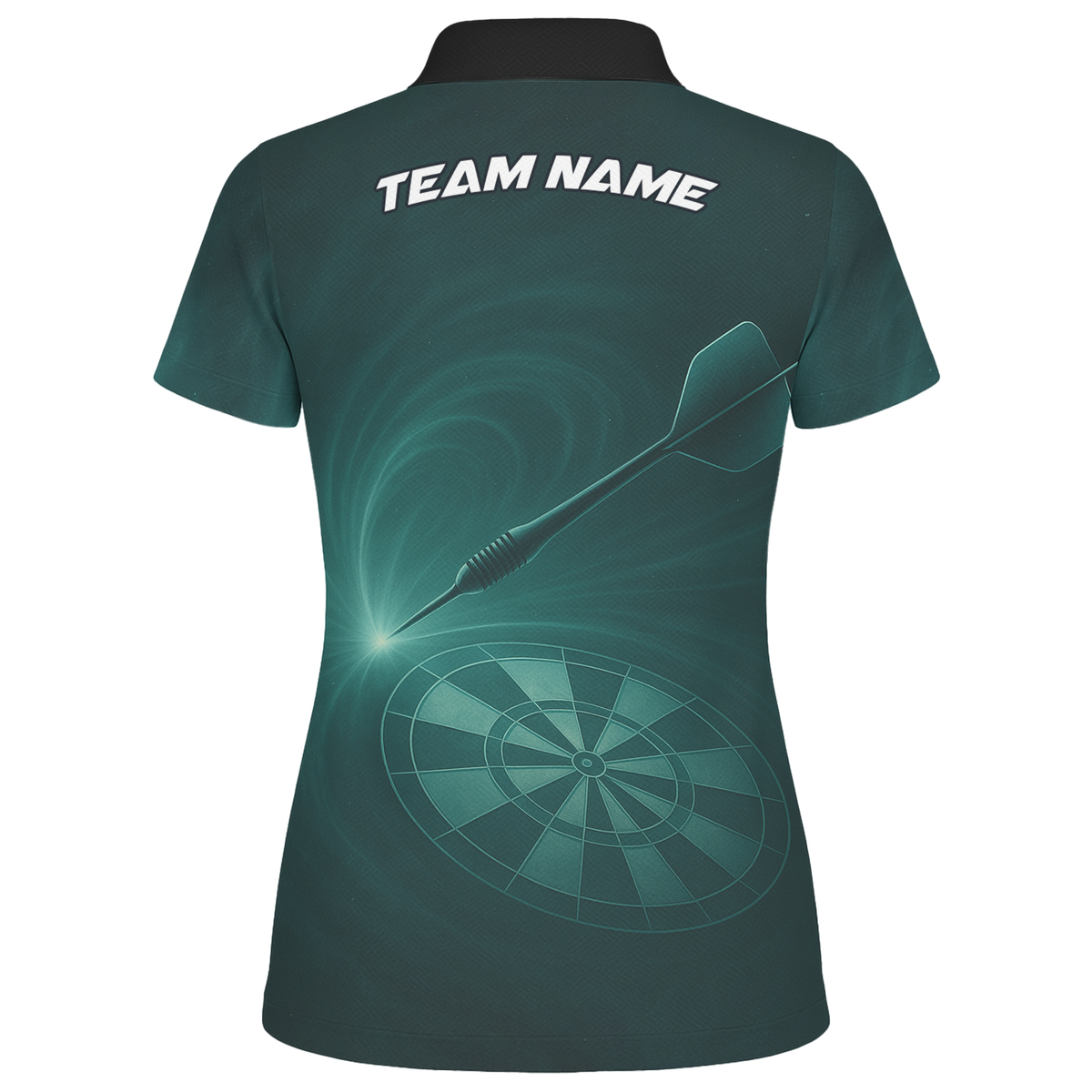 Personalized Dart Polo Shirt Dark Green Target Design Custom Name Team For Women C2180 additional image 2