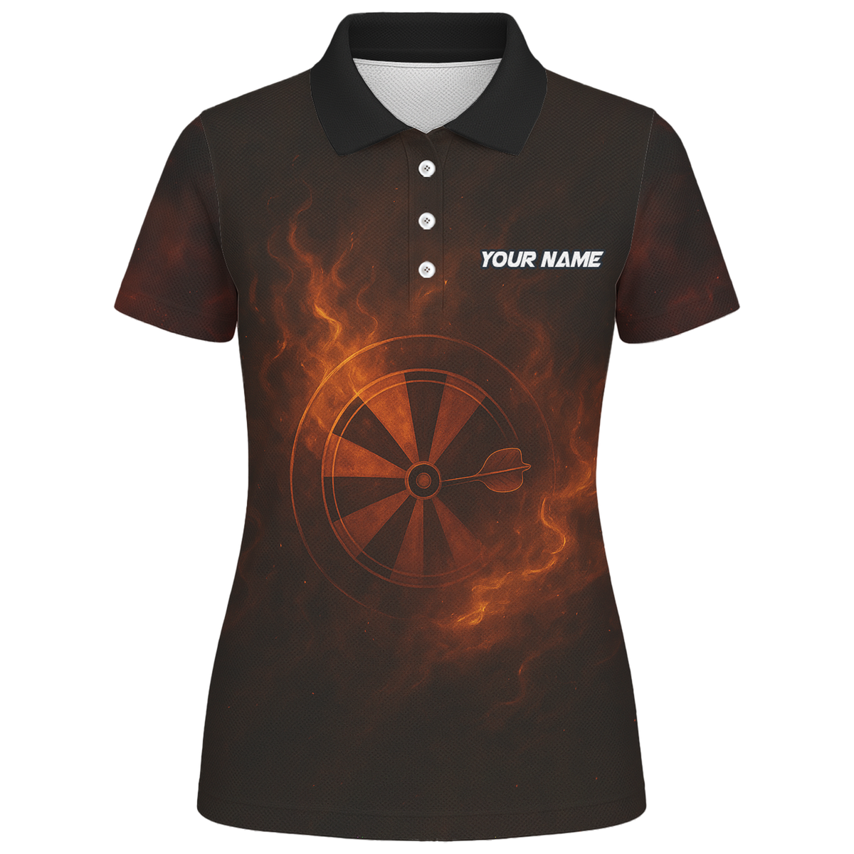Personalized Fire Tiger Dart Jersey Custom Name Team Black For Women D5503 additional image 1