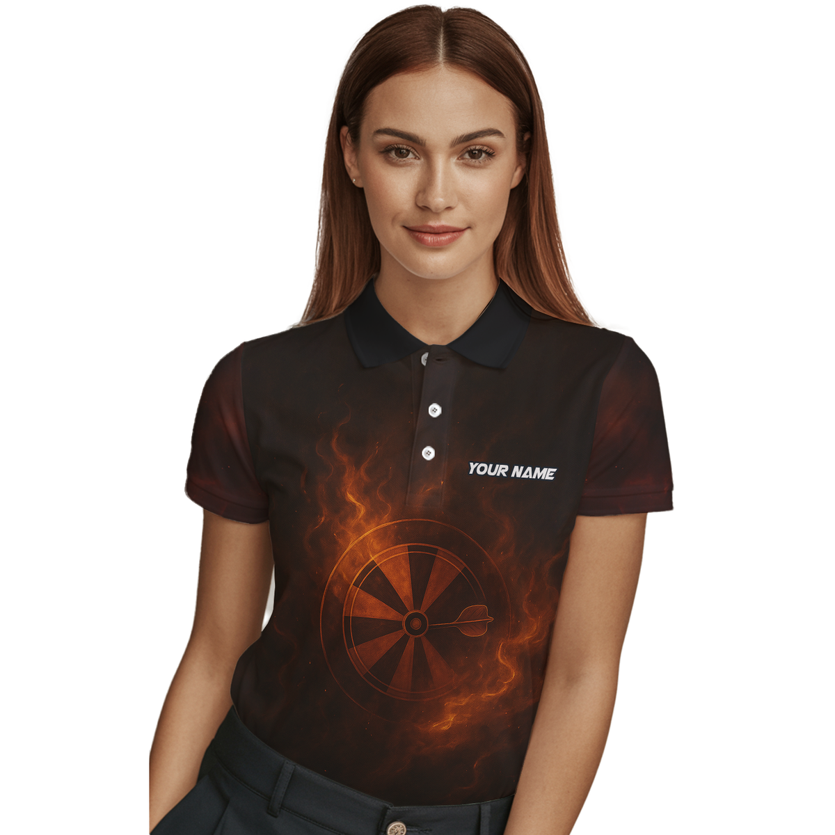 Personalized Fire Tiger Dart Jersey Custom Name Team Black For Women D5503 additional image 3