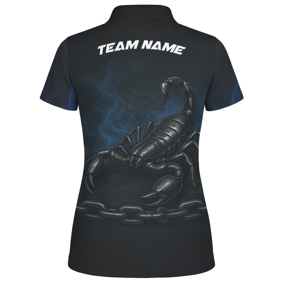 Personalized Scorpion Black Blue Darts Jersey Shirt Polo For Women V9256 additional image 2