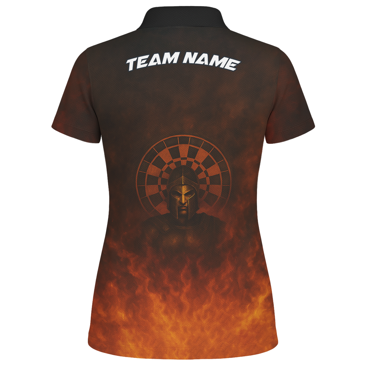 Personalized Spartan Fire Darts Polo Shirt Black Red For Women J3958 additional image 2