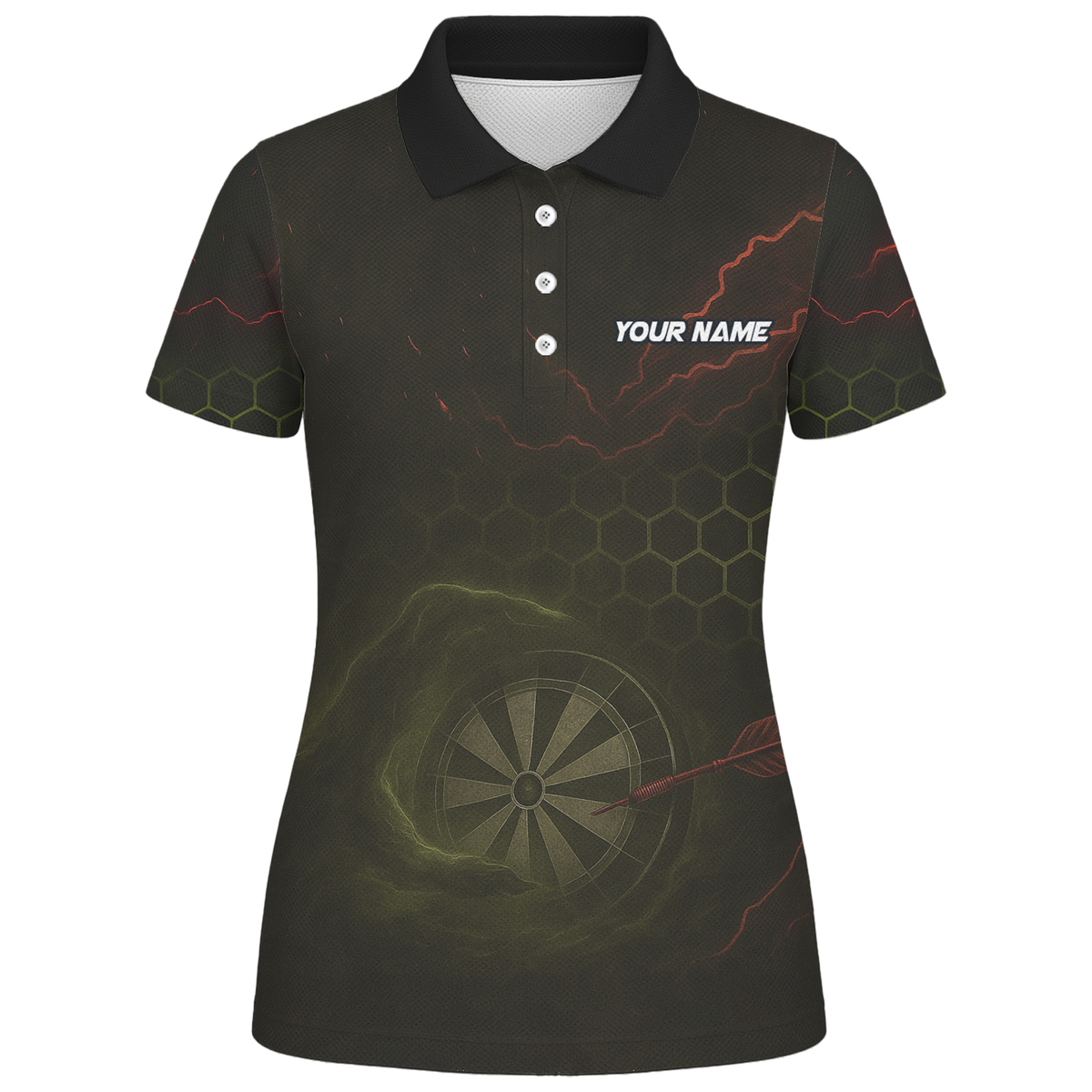 Personalized Viking Skull Dark Darts Jersey Polo Shirt Custom Name Team For Women K5251 additional image 1